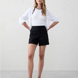 Banana Republic Women's High Waist Black Shorts
